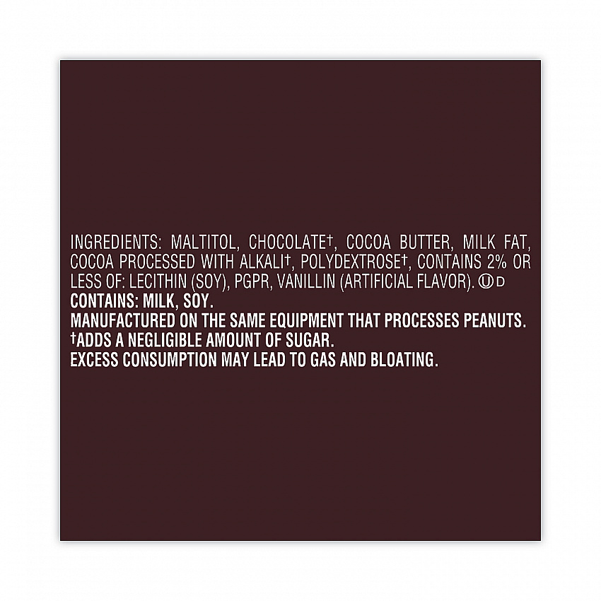 Miniatures Special Dark Sugar-Free Chocolate, 3 oz Bag, 12 Bags/Carton (24601030)