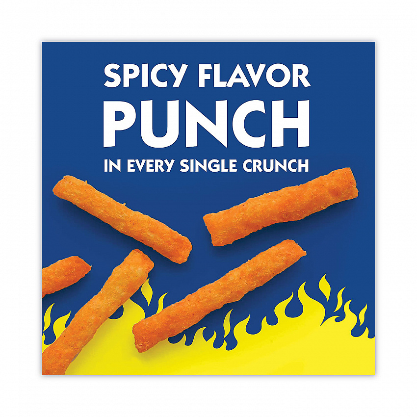 Hot Fries, Spicy Hot, 0.85 oz Bag, 72/Carton (20900465)