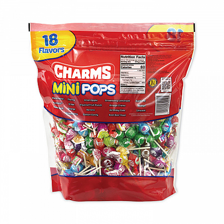 Mini Pops, 3.74 lb Bag, Assorted Flavors, 300/Bag (20902010)