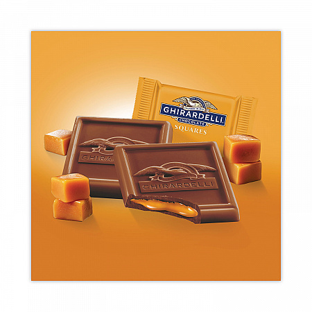 Milk Chocolate and Caramel Chocolate Squares, 15.96 oz Bag (30001035)