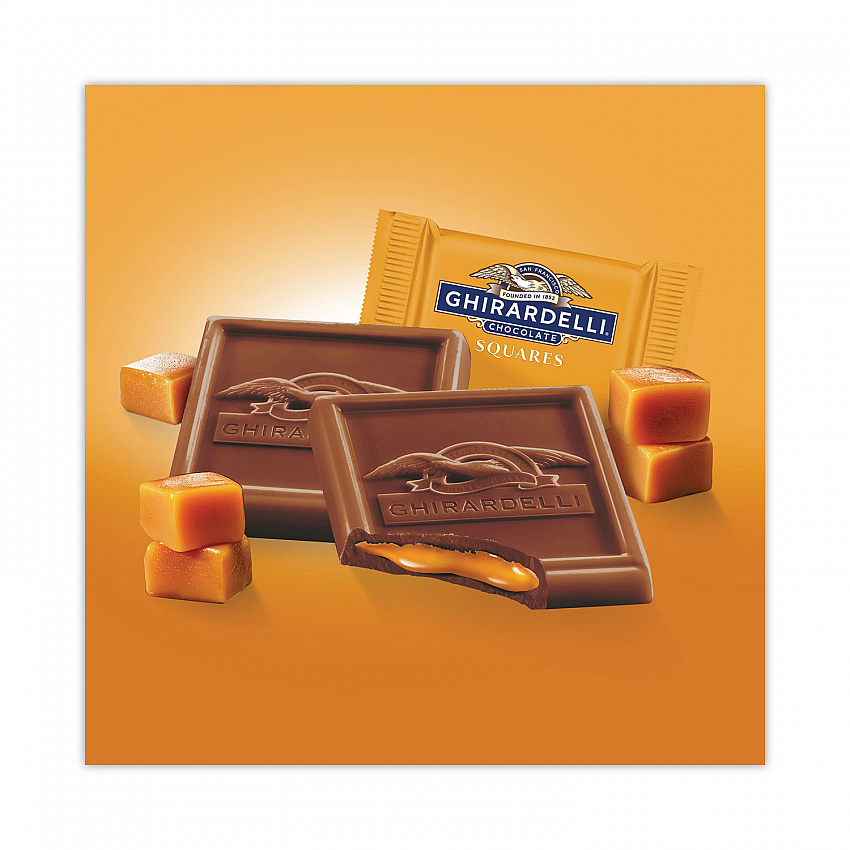 Milk Chocolate and Caramel Chocolate Squares, 15.96 oz Bag (30001035)