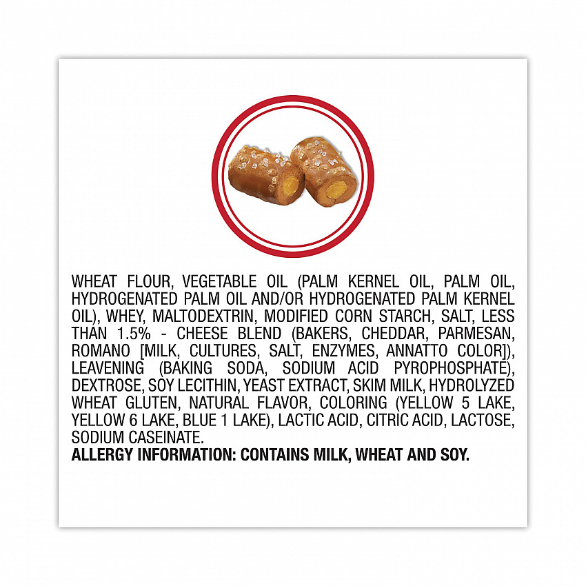Baked Snacks, 1.8 oz Bag, Cheddar Cheese Pretzel, 18 Bags/Carton (20900409)