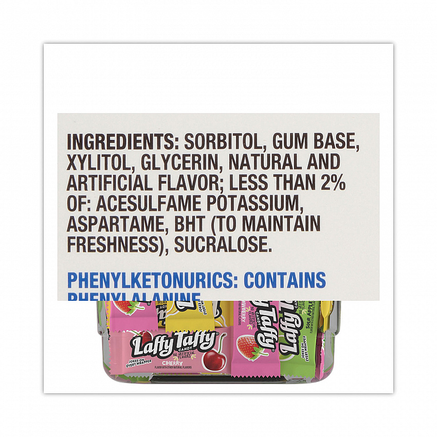 Laffy Taffy, Assorted Flavors, 3.08 lb Tub, 145 Wrapped Pieces/Tub (20900119)