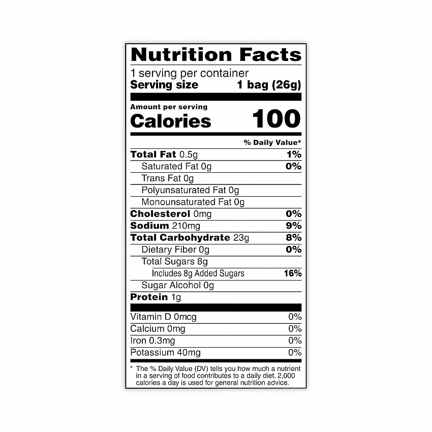 Rice Crisps, Caramel, 0.91 oz Bag, 60 Bags/Carton (29500052)