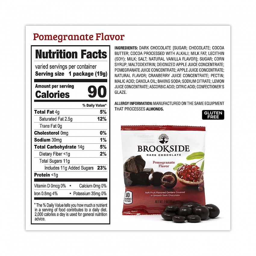 Dark Chocolate Fruit, Acai Blueberry and Pomegranate, 30 Pouches/Carton (22001031)