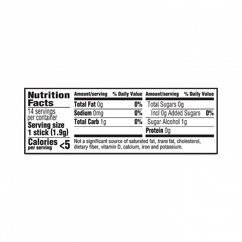 Sugar-Free Gum, Perfect Peppermint, 14 Pieces/Pack, 12 Packs/Carton (20902517)