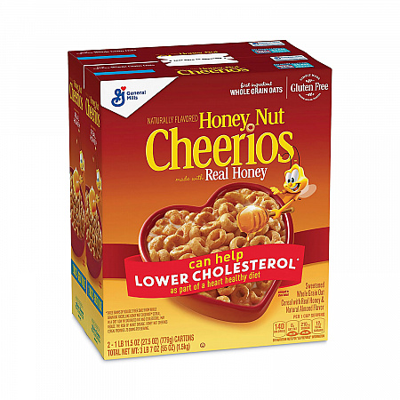Honey Nut Cereal, 27.5 oz Box, 2/Carton (22000728)