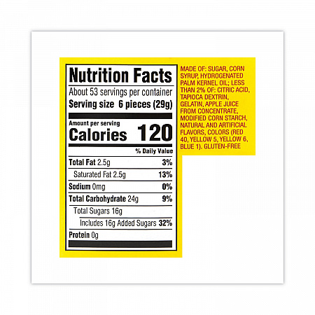 Original Fruit Chews, Assorted, 54 oz Tub (22000992)