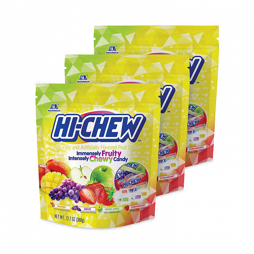 Fruit Chews, Original, 12.7 oz  Pouch, 3/Carton (20902502)