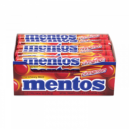 Cinnamon Singles Chewy Mints, 1.32 oz, 15 Rolls/Carton (20900454)