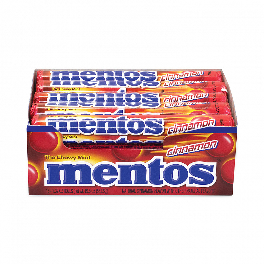 Cinnamon Singles Chewy Mints, 1.32 oz, 15 Rolls/Carton (20900454)