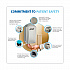 LTX Behavioral Health Dispenser, 1,200 mL, 6.54 x 4.1 x 11.22, Stainless Steel (192601CT)