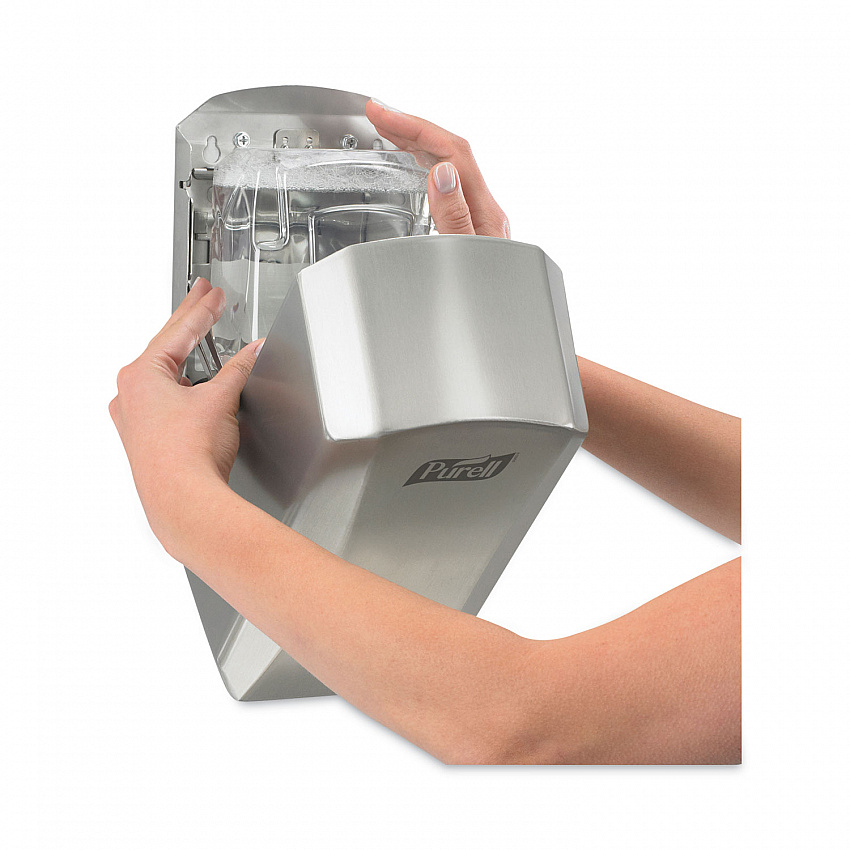 LTX Behavioral Health Dispenser, 1,200 mL, 6.54 x 4.1 x 11.22, Stainless Steel (192601CT)