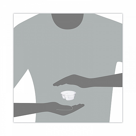 Single Compartment Cup Insert, 3.5 oz, Plastic, Clear, 1,000/Carton (PF35C1)
