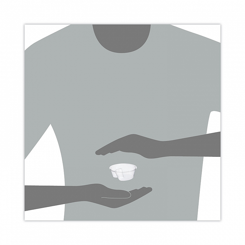 Single Compartment Cup Insert, 3.5 oz, Plastic, Clear, 1,000/Carton (PF35C1)