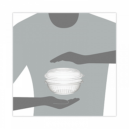 PresentaBowls Bowl/Lid Combo-Paks, 24 oz, 7.25