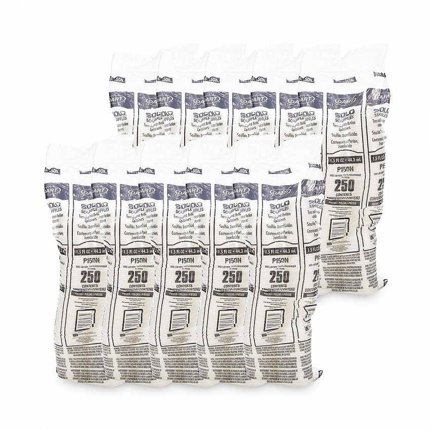 Polystyrene Portion Cups, 1.5 oz, Plastic, Translucent, 2,500/Carton (P150N)