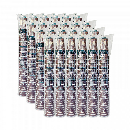 Thermoguard Insulated Paper Hot Cups, 24 oz, Steam Print Design, 600/Carton (DWTG24ST)