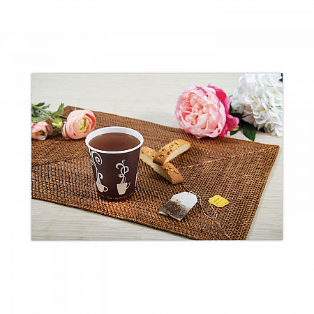 Thermoguard Insulated Paper Hot Cups, 12 oz, Steam Print Design, 600/Carton (DWTG12ST)