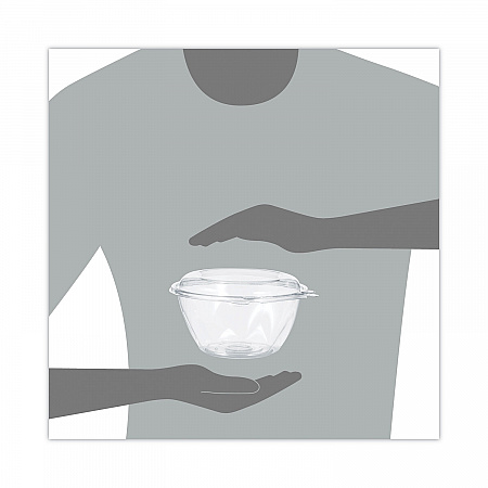 SafeSeal Tamper-Resistant, Tamper-Evident Bowls with Dome Lid, 32 oz, 7