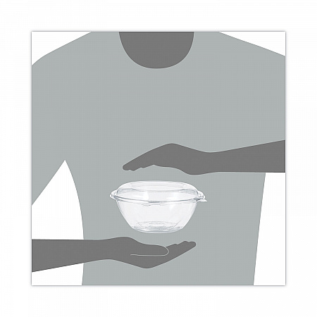 SafeSeal Tamper-Resistant, Tamper-Evident Bowls with Dome Lid, 24 oz, 7