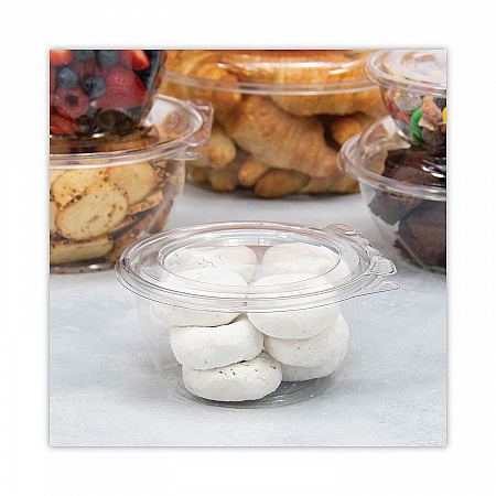 SafeSeal Tamper-Resistant, Tamper-Evident Bowls with Flat Lid, 16 oz, 5.5