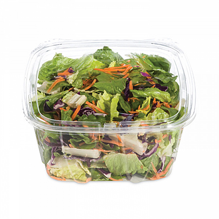 ClearPac SafeSeal Tamper-Resistant/Evident Containers, Flat Lid, 64 oz, Clear, Plastic, 100/Bag, 2 Bags/Carton (CH64DEF)