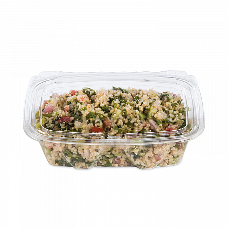 ClearPac SafeSeal Tamper-Resistant, Tamper-Evident Containers, Tall, Flat Lid, 20 oz, Clear, Plastic, 200/Carton (CH20TF)