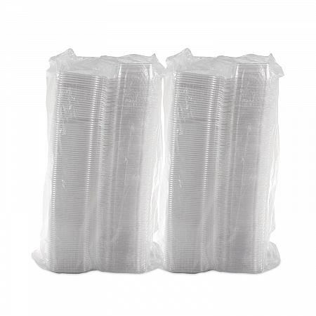 ClearPac SafeSeal Tamper-Resistant, Tamper-Evident Containers, Tall, Flat Lid, 20 oz, Clear, Plastic, 200/Carton (CH20TF)