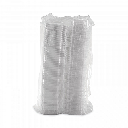 ClearPac SafeSeal Tamper-Resistant, Tamper-Evident Containers, Tall, Flat Lid, 20 oz, Clear, Plastic, 200/Carton (CH20TF)