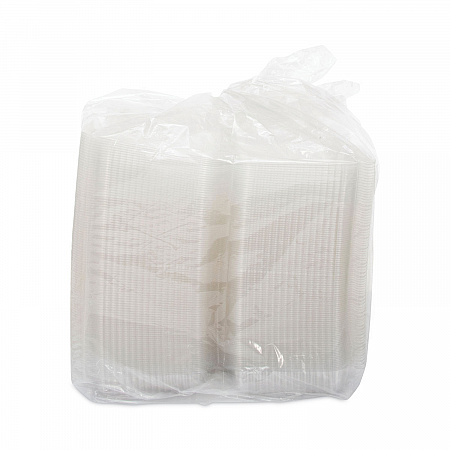 StayLock Clear Hinged Lid Containers, 50.2 oz, 6.8 x 13.4 x 2.6, Plastic, 200/Carton (C90UT1)