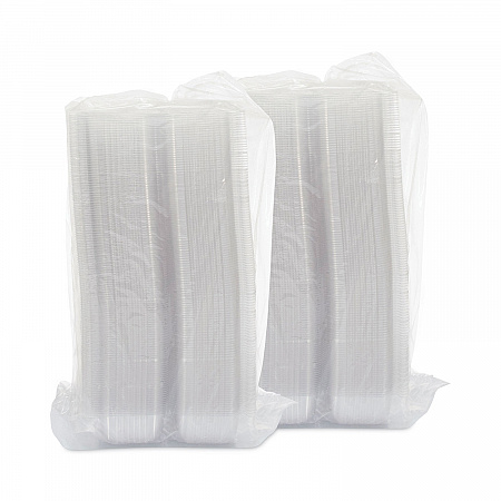 StayLock Clear Hinged Lid Containers, 4.5 x 8.5 x 3.6, Clear, Plastic, 250/Carton (C19UT1)