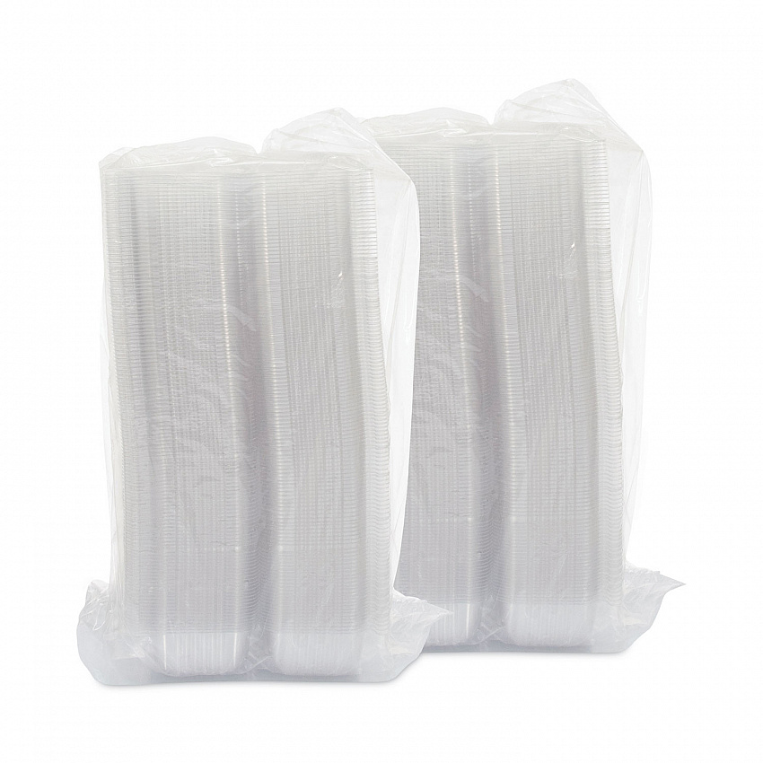 StayLock Clear Hinged Lid Containers, 4.5 x 8.5 x 3.6, Clear, Plastic, 250/Carton (C19UT1)