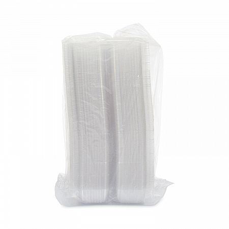 StayLock Clear Hinged Lid Containers, 4.5 x 8.5 x 3.6, Clear, Plastic, 250/Carton (C19UT1)