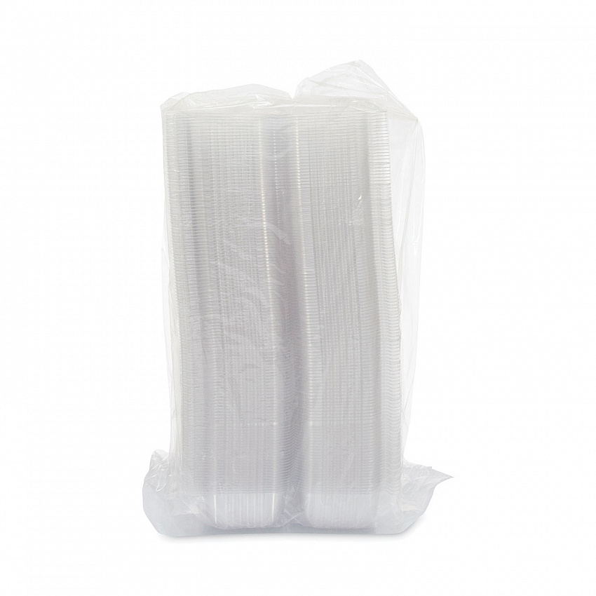 StayLock Clear Hinged Lid Containers, 4.5 x 8.5 x 3.6, Clear, Plastic, 250/Carton (C19UT1)