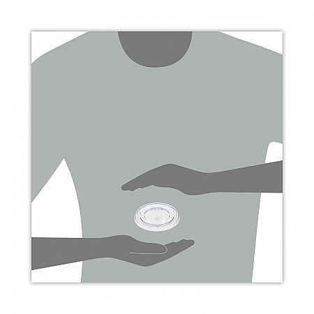 Non-Vented Cup Lids, Fits 12 oz Cold Cups, Plastic, Clear, 2,500/Carton (640TP)