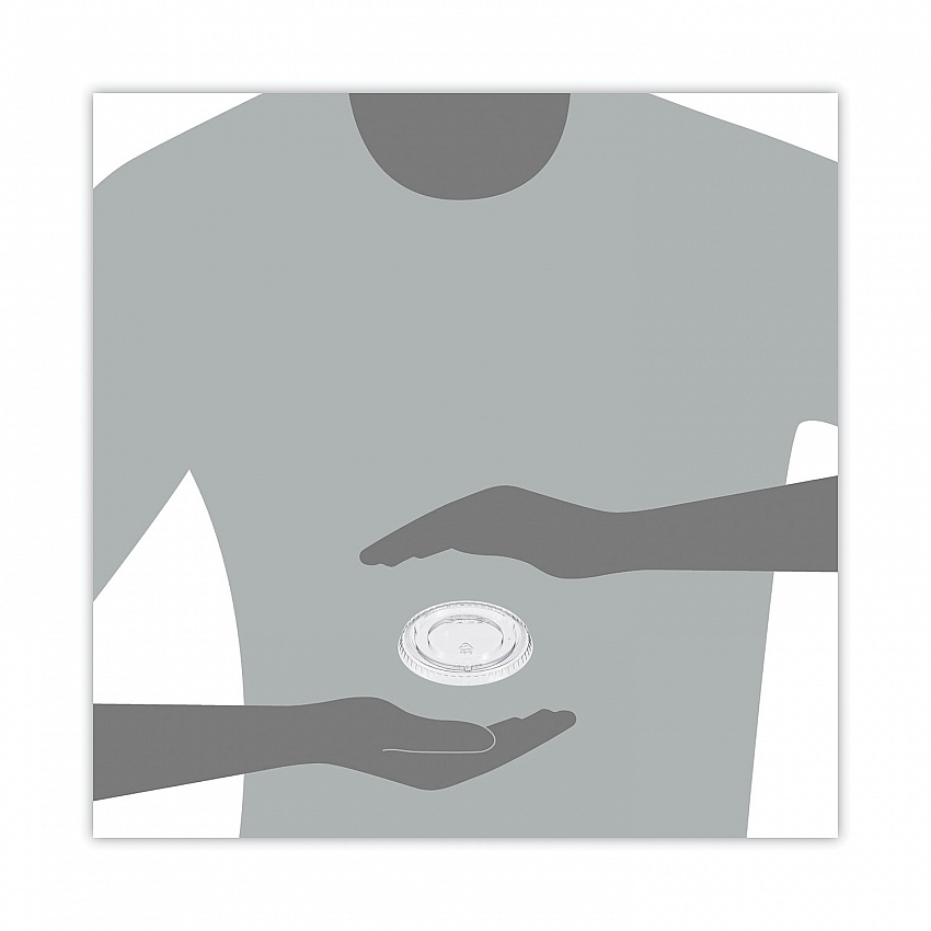 Non-Vented Cup Lids, Fits 12 oz Cold Cups, Plastic, Clear, 2,500/Carton (640TP)