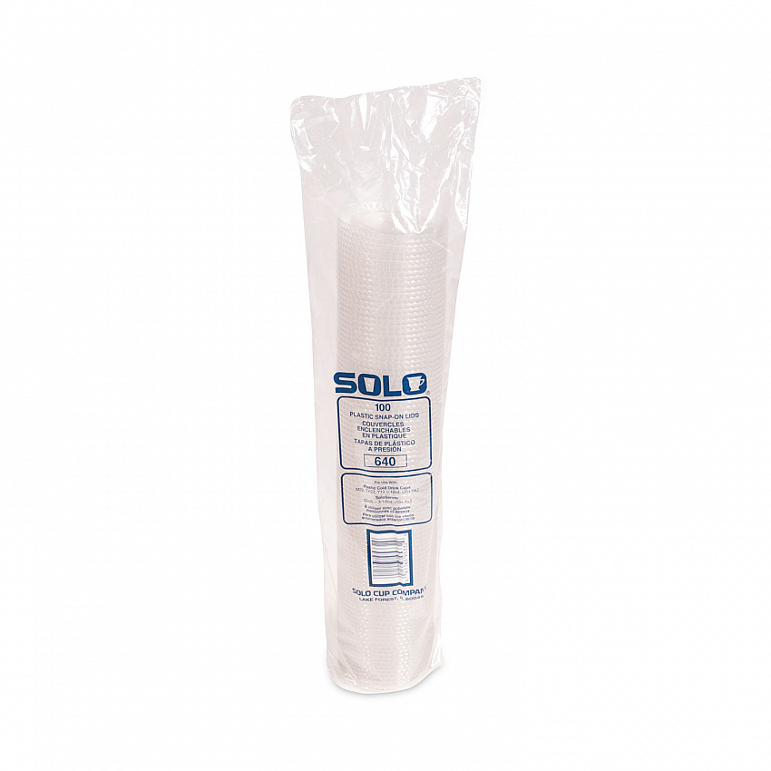 Non-Vented Cup Lids, Fits 12 oz Cold Cups, Plastic, Clear, 2,500/Carton (640TP)