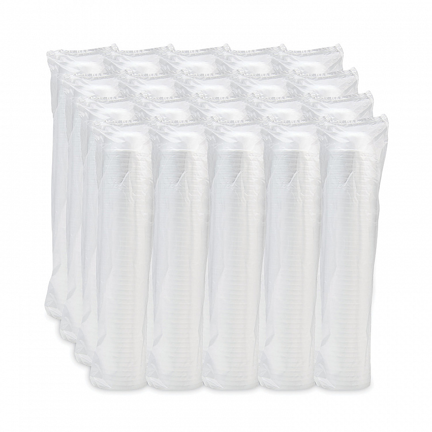 Insulated Foam Bowls, 12 oz, White, 50/Pack, 20 Packs/Carton (12B32)