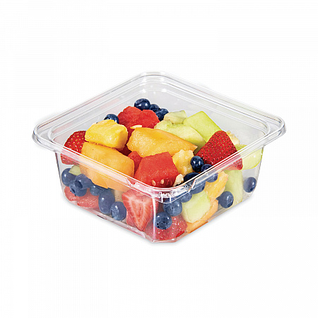 TamperGuard Snack Boxes, 32 oz, 6.3 x 6.3 x 2.6, Clear, Plastic, 300/Carton (SB32TG1)