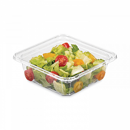 TamperGuard Snack Boxes, 24 oz, 6.3 x 6.3 x 2.1, Clear, Plastic, 300/Carton (SB24TG1)