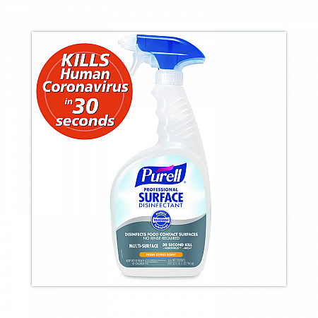 Professional Surface Disinfectant, Fresh Citrus Scent, 32 oz Spray Bottle, 6/Carton (334206)