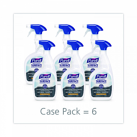Professional Surface Disinfectant, Fresh Citrus Scent, 32 oz Spray Bottle, 6/Carton (334206)