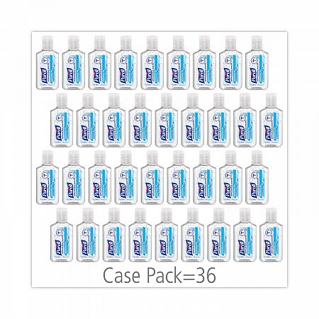 Advanced Hand Sanitizer Refreshing Gel, 1 oz Flip-Cap Bottle with Display Box, Clean Scent, 36/Bowl (390136BWL)