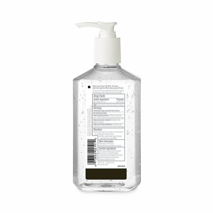 Advanced Hand Sanitizer Refreshing Gel, 12 oz Pump Bottle, Clean Scent (365912EA)