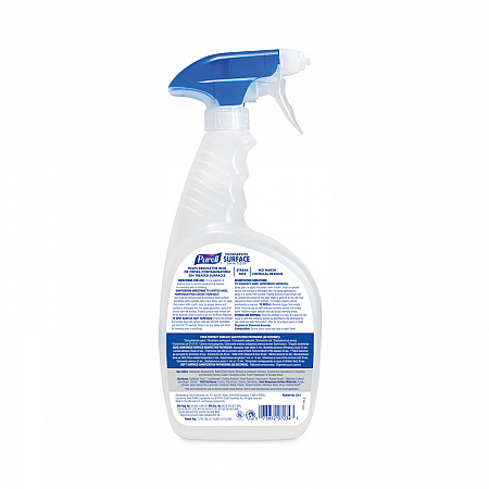 Foodservice Surface Sanitizer, Fragrance-Free, 32 oz Capped Bottle with Spray Trigger Included in Carton, 6/Carton (334106CT)