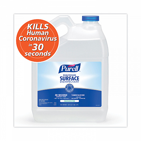 Healthcare Surface Disinfectant, Fragrance-Free, 128 oz Bottle, 4/Carton (434004)