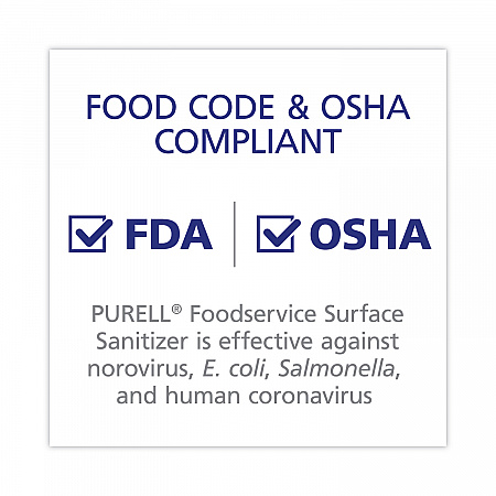 Foodservice Surface Sanitizer, Fragrance-Free, 1 gal Bottle (434104EA)