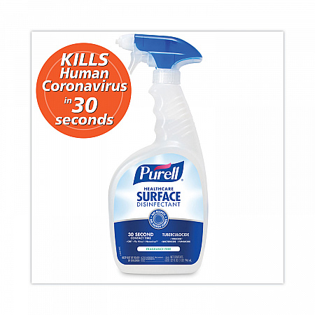 Healthcare Surface Disinfectant, Fragrance-Free, 32 oz Spray Bottle, 6/Carton (334006CT)