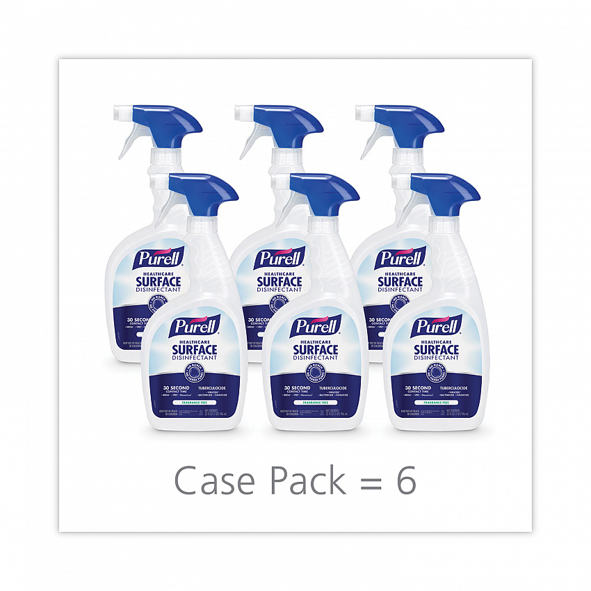 Healthcare Surface Disinfectant, Fragrance-Free, 32 oz Spray Bottle, 6/Carton (334006CT)